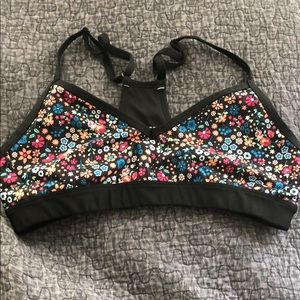 Floral sports bra